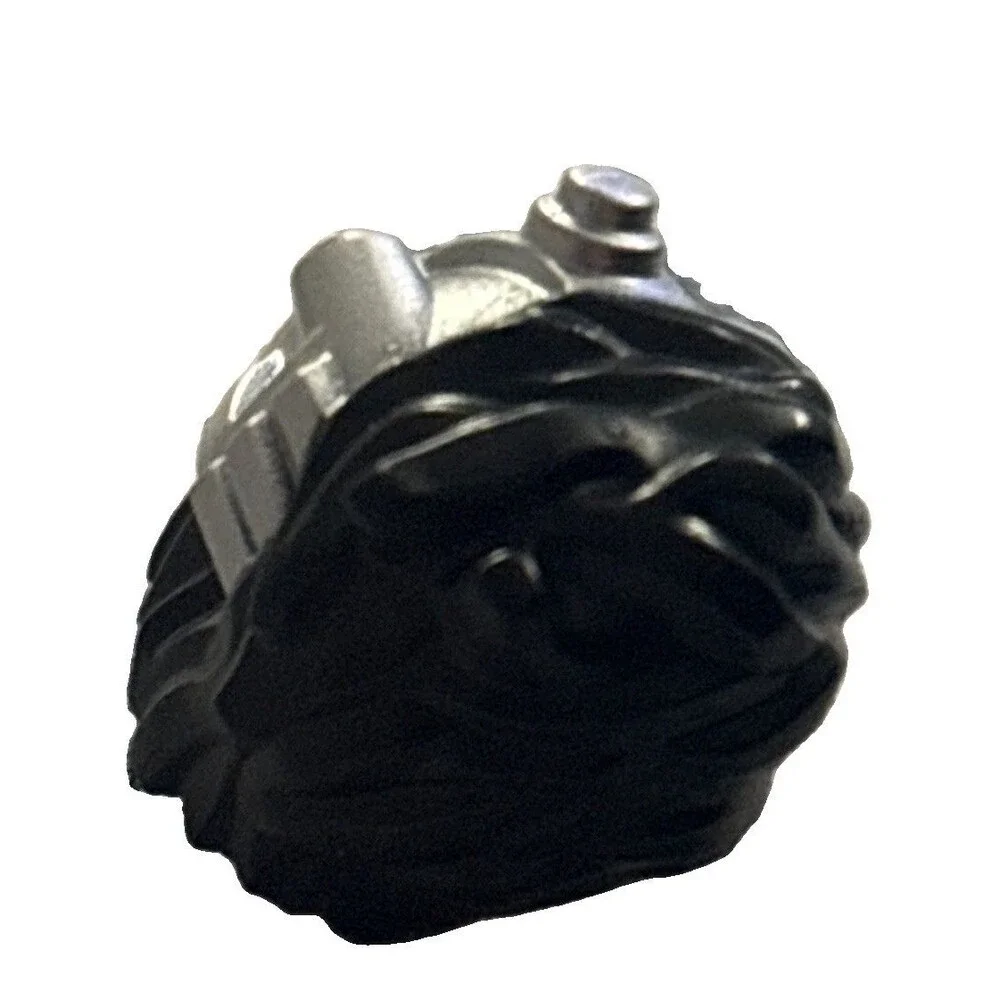 LEGO Ninjago Minifig, Headgear w/ Silver Robot Components and Eyepiece Black 1